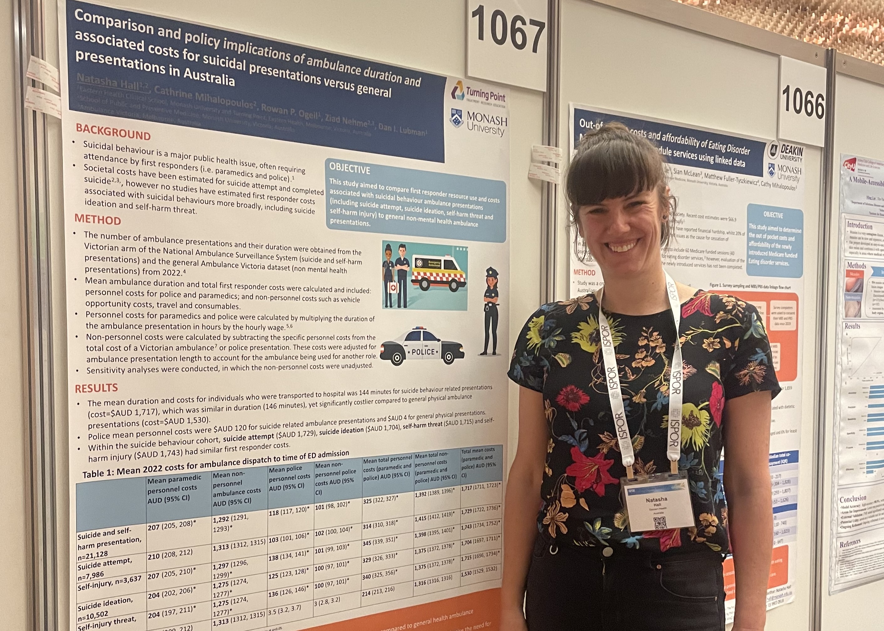 Dr Natasha Hall at the ISPOR conference in Tokyo
