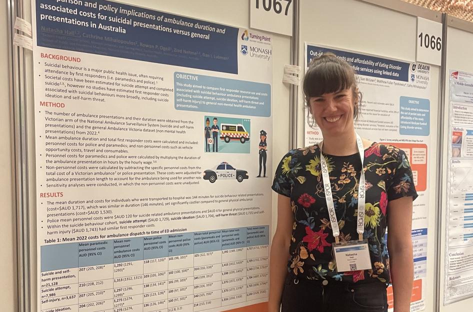 Dr Natasha Hall at the ISPOR conference in Tokyo